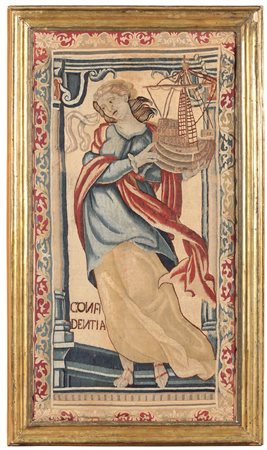 Two tapestry fragments, 18th century