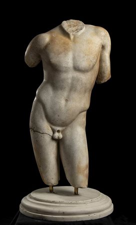 TORSO DI HERMESEpoca romana imperiale, inizio del II secolo d.C., copia da un...
