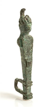 PICCOLA ERMAEpoca romanaBronzo, alt. cm 4,4Probabilmente parte del meccanismo...