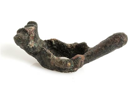 PENDENTE A FORMA DI FALLOEpoca romanaBronzo, lungh. cm 5ProvenienzaCollezione...