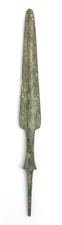 PUNTA DI LANCIAArea del Lorestan, ca. 1000 a.C.Lega di rame, lungh. cm...