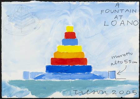 JOE TILSON   
A fountain at Loano, 2005
