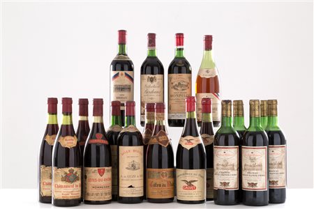 Selection of French wines (19 bts)
