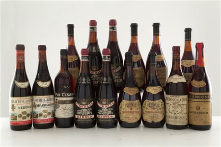 Selection of Piedmont wines (15 bts)