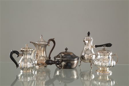 800 silver service, gr. 1300 ca. 20th century