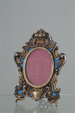Silver table frame. Early 20th century