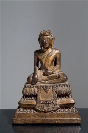 Bronze sculpture 'BUDDHA'. Thailand. 17th c