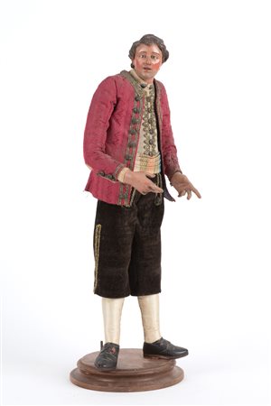 Terracotta shepherd figurine. Naples. 19th c.