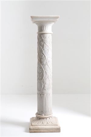 Carrara marble column. Early 20th century