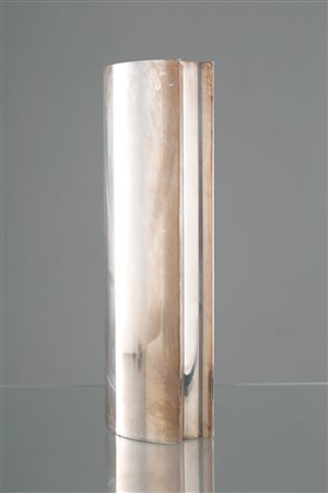 LINO SABATTINI. Silver plated vase 'Twin Towers'