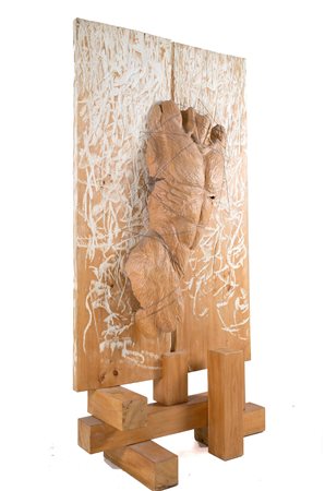 NICOLA COZZIO. Wooden sculpture. 2003