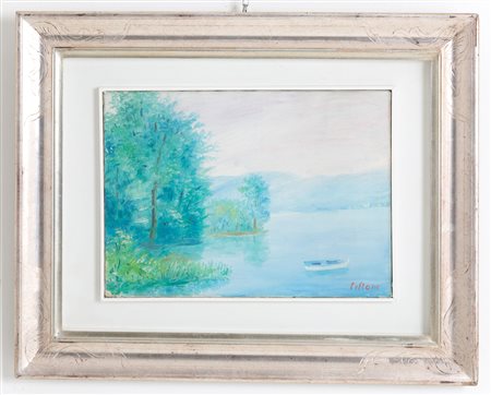 UMBERTO LILLONI. Oil painting on canvas. Signed