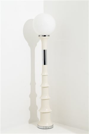 ENRICO TRONCONI. Floor lamp with white sphere