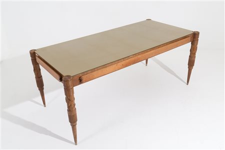 PIER LUIGI COLLI. Extendable wooden table. 50s