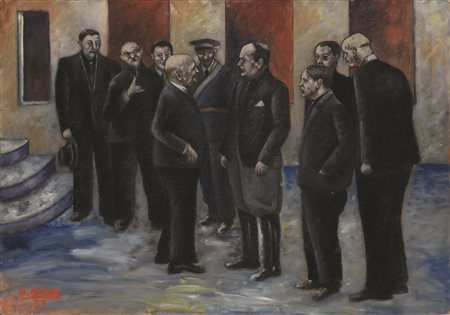 OTTONE ROSAI, INCONTRO MUSSOLINI - D'ANNUNZIO (INCONTRO A GARDONE), 1933