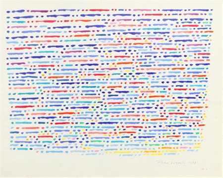 PIERO DORAZIO Senza titolo, 1978 tecnica mista su carta cm. 43x53 firmato in...