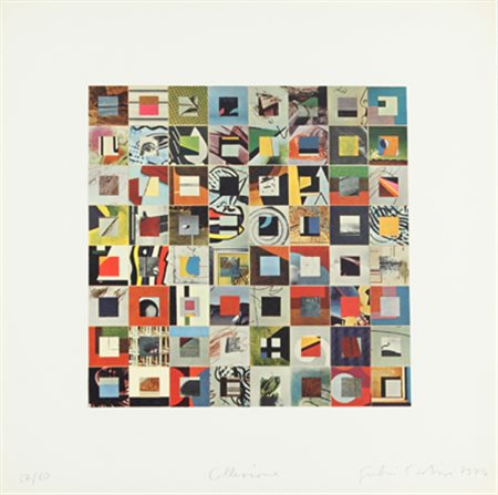 GIULIO PAOLINI Cartella di sei litografie, 1974 cm. 50x50 esemplare 37/80...