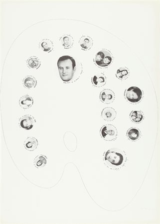 LUIGI ONTANI Tableau Vivant, 1972 serigrafia cm. 50 x 70 esemplare 78/125...