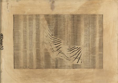 BRUNO MUNARI Senza titolo, 1966 inchiostro su carta cm. 49,5x69,5 firmato e...