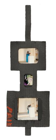 PAIK NAM JUNE Violoncello, 1989 cartone sagomato e fotografie esemplare 1/4...