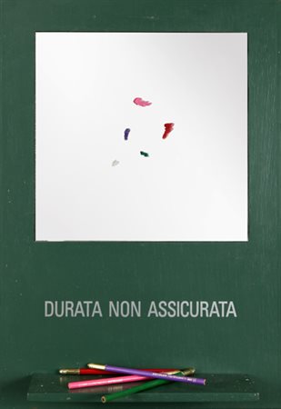 ANDERSEN ERIC Arte strumentale n° 2, 1992 specchio e matite su tavola cm....