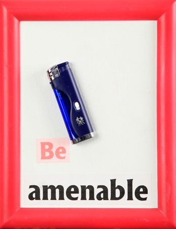 BEN PATTERSON Be amenable, 2008 collage su faesite cm. 23,5x18,5 firmato e...