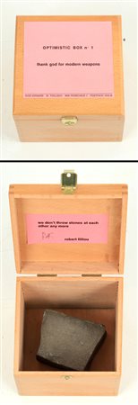FILLIOU ROBERT Optimistic Box n° 1 - Thank God for modern weapons, 1968...
