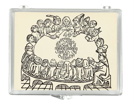 FRIEDMAN KEN Garnischt Kigle scatola contenente una spilla cm. 9x12...