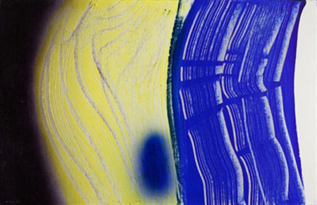 HANS HARTUNG T1971-H38, 1971 olio su tela, cm. 65x100 firmato e datato in...
