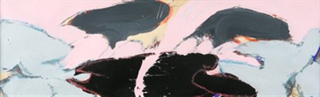 NORMAN BLUHM Studio, 1973 acrilico e pastello su cartone cm. 28 x 58 firmato...