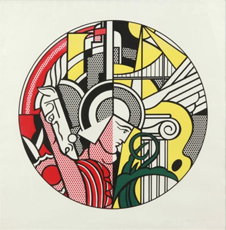 ROY LICHTENSTEIN The Salomon R.Guggenheim museum, 1969 serigrafia esemplare...