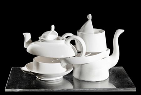 FERNANDEZ ARMAN La prima opera, 1994 ceramica, cm. 24x39x19 esemplare 8/150...