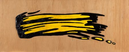 ROY LICHTENSTEIN Senza titolo, 1971 tecnica mista su legno cm. 117x45...