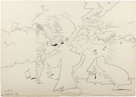 VALERIO ADAMI, L'ORA DEL TÈ, 1963