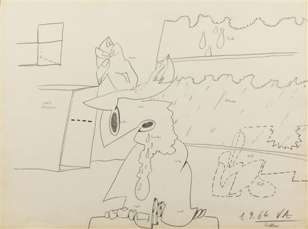 VALERIO ADAMI, L'UCCELLINO, 1964