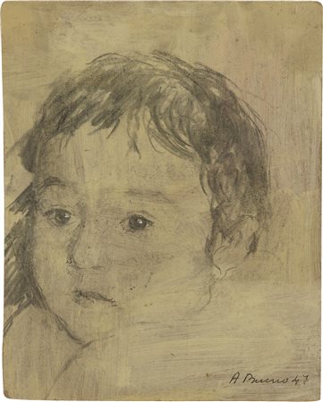 ANTONIO BUENO, RITRATTO DI BAMBINO, 1947