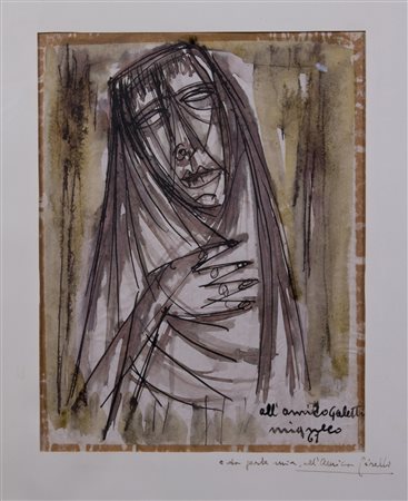 GIUSEPPE MIGNECO, FIGURA FEMMINILE, 1961