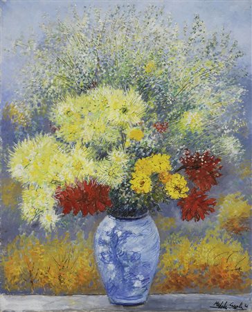 MICHELE CASCELLA, VASO DI FIORI, 1966