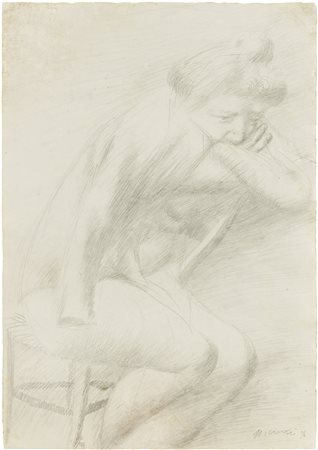 GIACOMO MANZÙ, FIGURA FEMMINILE SEDUTA, 1936