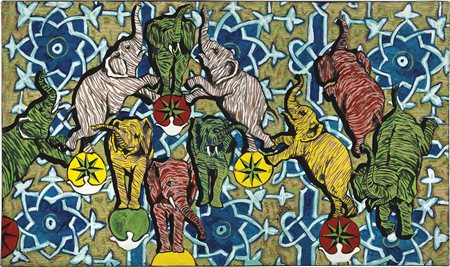 LEONARDO SANTOLI, DANZA D'ELEFANTI, 2001