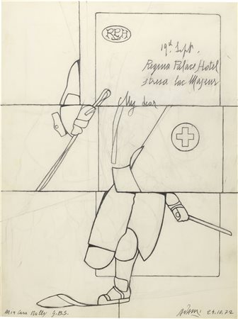 VALERIO ADAMI, MIA CARA MOLLY G.B.S., 1972