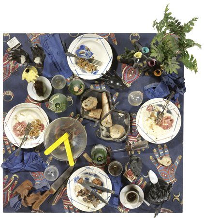 DANIEL SPOERRI, TABLEAU PIEGE, (1991)