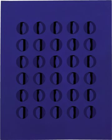 PAOLO SCHEGGI, INTERSUPERFICIE CURVA-BLU, 1967