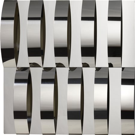 GETULIO ALVIANI, RILIEVO A ELEMENTI CURVI, QUATTRO MODULI, 1962-68