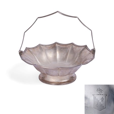 Cestino in argento, Londra 1802