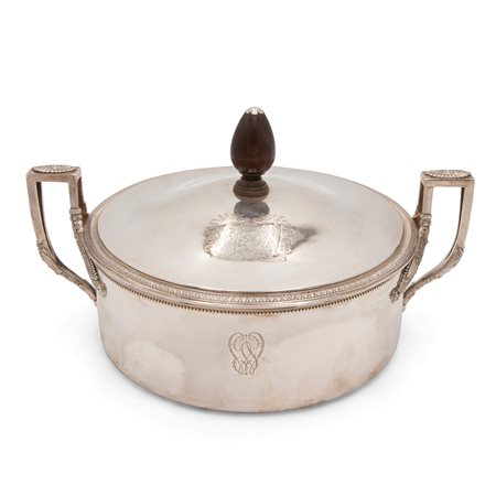 Legumiera svizzera in argento, periodo neoclassico 