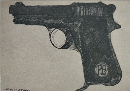 Franco Angeli Pistola Beretta 1970