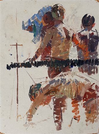 Shponko G.A. In the swimming pool 1960