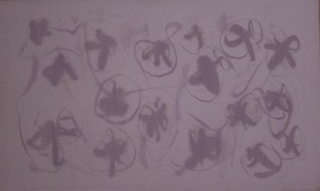 Giulio Turcato Composizione cangiante segnica Inizio anni '80