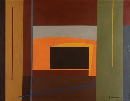 Giovanni Korompay (Venezia 1904-Rovereto 1988)  - Fornace, 1974